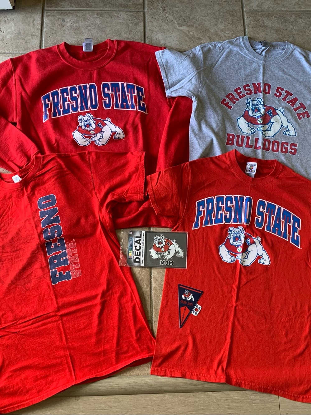 Fresno State Bulldogs Bundle Sweatshirt T-Shirt S/M